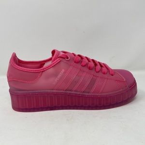 Adidas Original Superstar Jelly Shoes Solar Pink FX4322 Women's Size 5.5